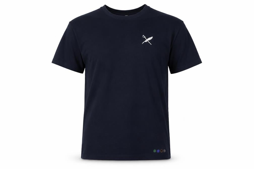 TOBEFRANK Men’s Blue Brower XL Crew Neck Recycled Cotton T-Shirt
