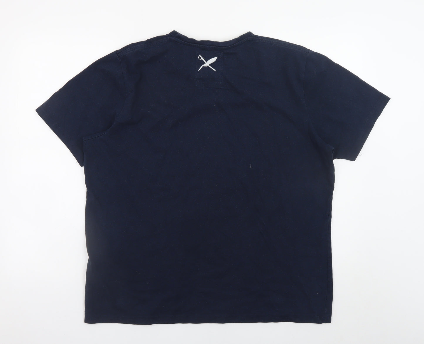 TOBEFRANK Men’s Blue Brower XL Crew Neck Recycled Cotton T-Shirt