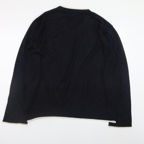 Slazenger Men's Black V-Neck Acrylic Golf Jumper M