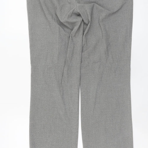Stockh LM Women’s Grey Checked Straight Trousers Size 12