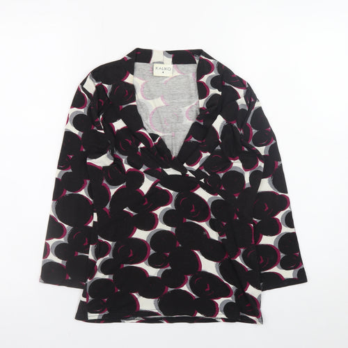 Kaliko Women’s Multicoloured Floral Wrap Blouse Size 8