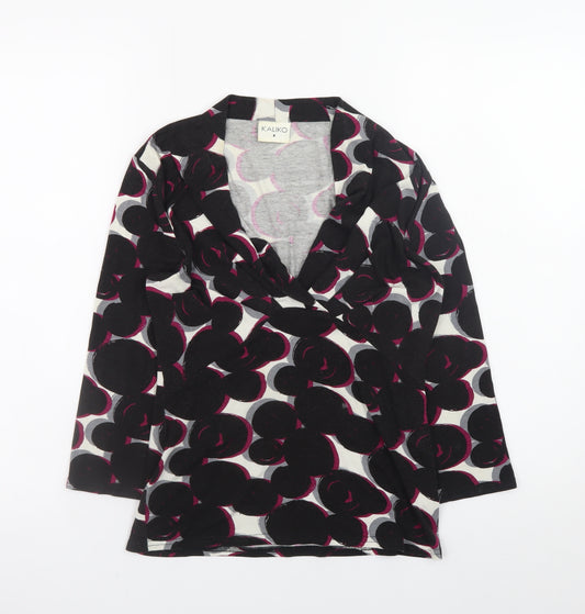 Kaliko Women’s Multicoloured Floral Wrap Blouse Size 8