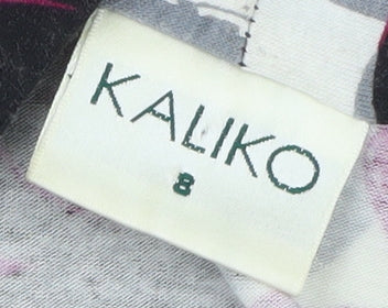 Kaliko Women’s Multicoloured Floral Wrap Blouse Size 8
