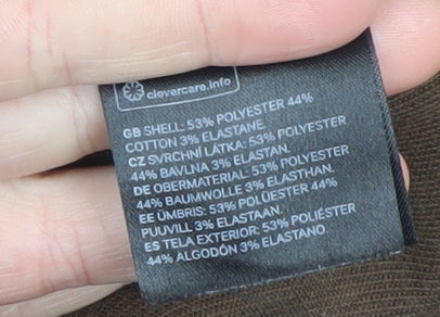 H&M Men's Brown Regular Fit Button Jacket Size M Casual Twill