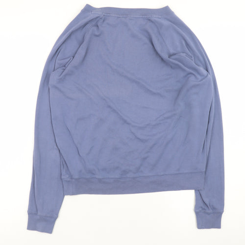 Hush Womens Blue XS Pullover Cotton Sweatshirt Casual
