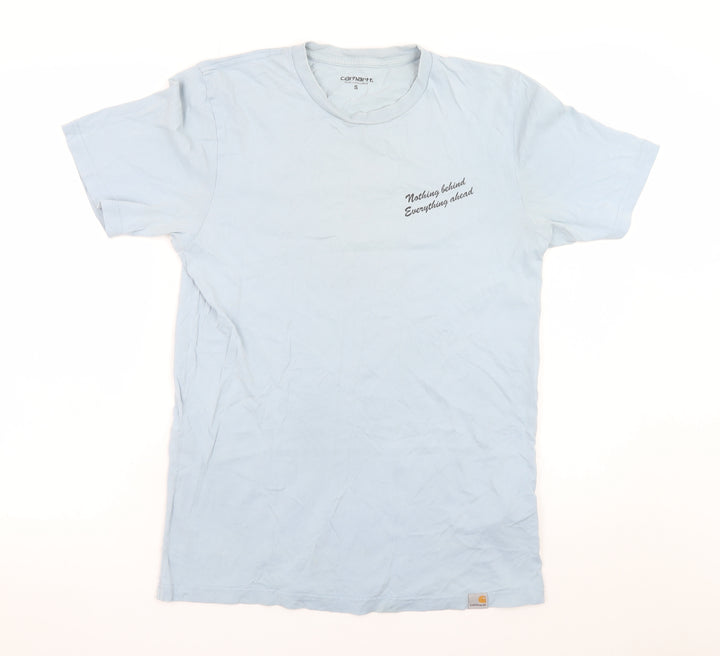 Carhartt Blue Unisex Adults Small Graphic Short Sleeve Cotton T-Shirt