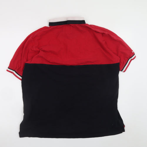 Guinness Men's Red & Black XL Rugby Polo Shirt 100% Cotton