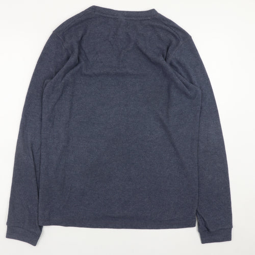 Uniqlo Men's Blue Knit Pullover Sweatshirt Size M