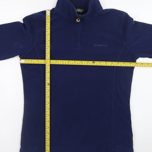 Brasher Men's Blue Fleece 1/2 Zip Pullover Sweatshirt M