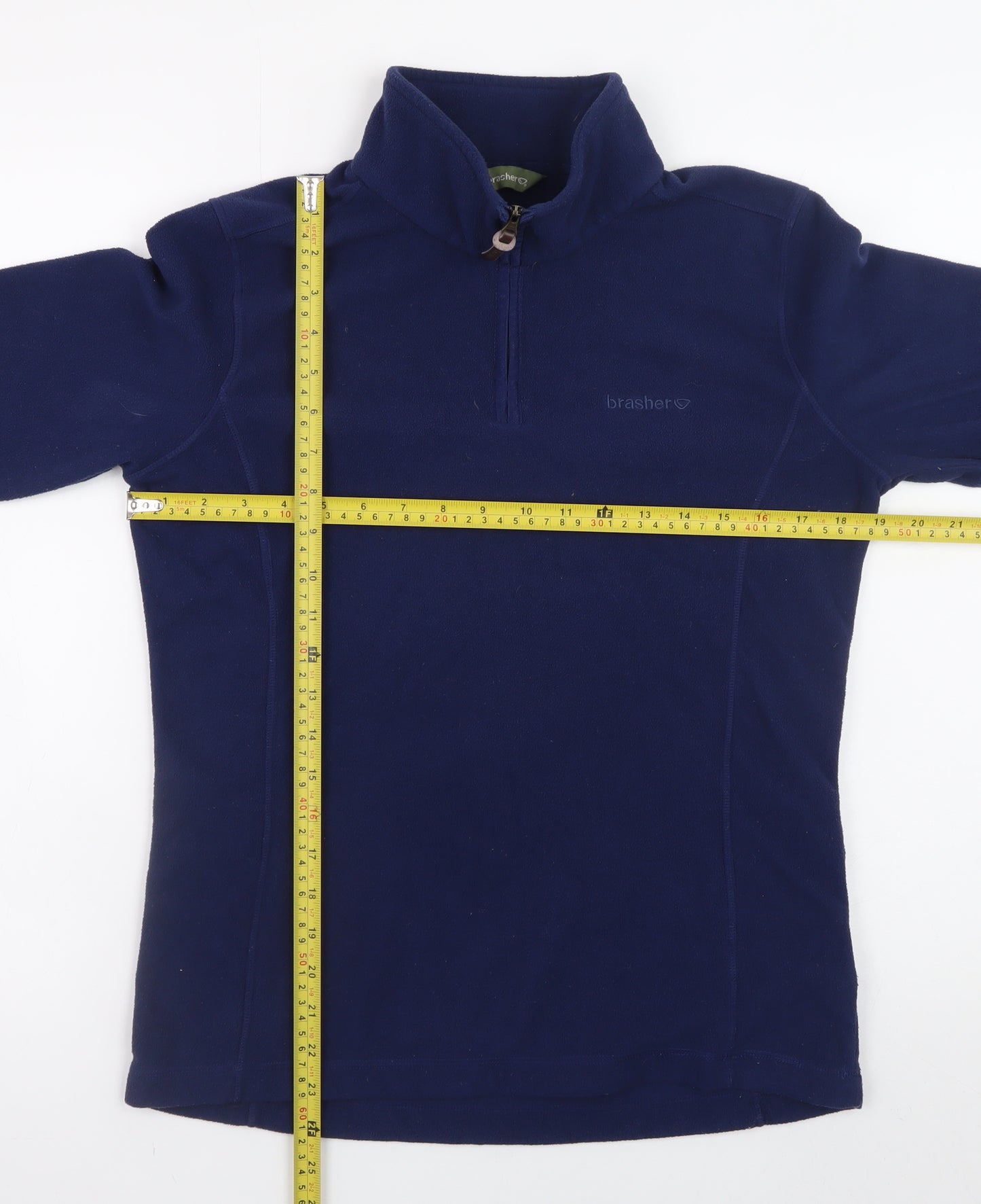 Brasher Men's Blue Fleece 1/2 Zip Pullover Sweatshirt M