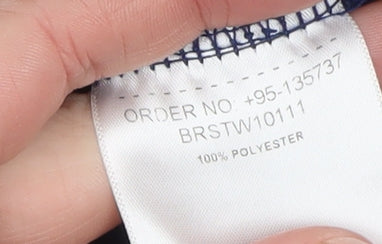 Brasher Men's Blue Fleece 1/2 Zip Pullover Sweatshirt M