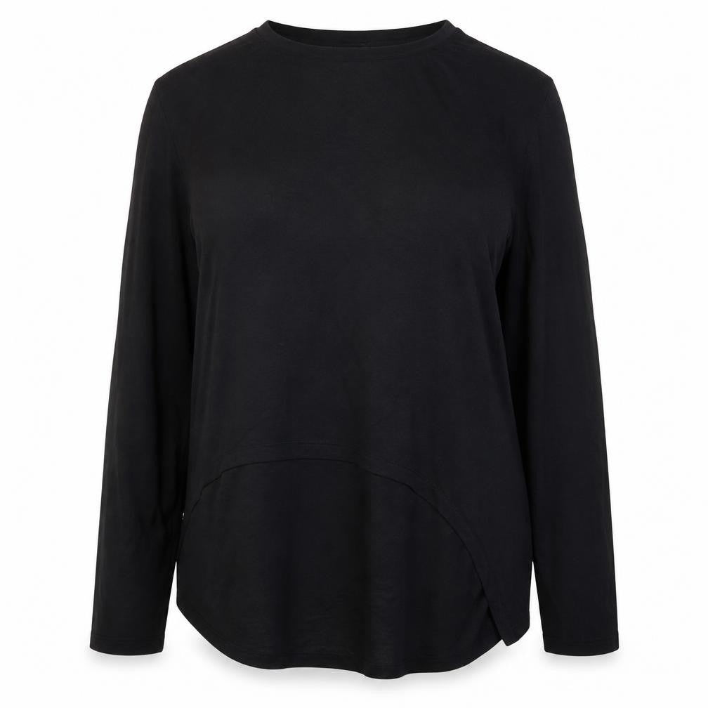 Blooming Marvellous Womens Black Maternity Long Sleeve Cotton Blouse Size 14