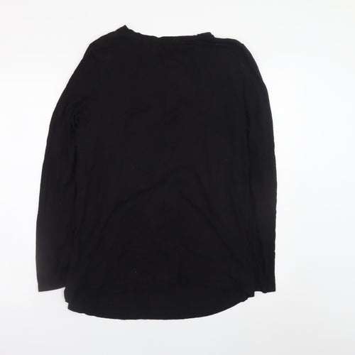 Blooming Marvellous Womens Black Maternity Long Sleeve Cotton Blouse Size 14