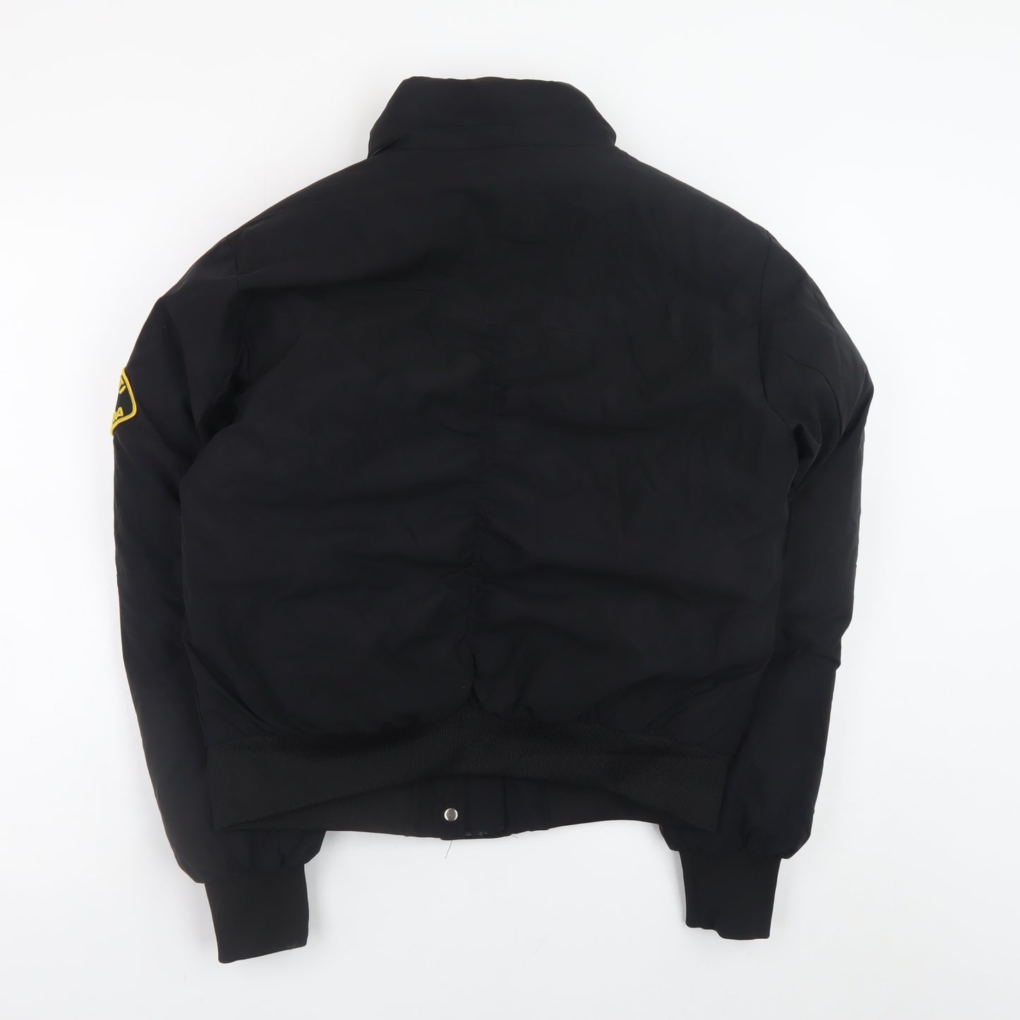 Zavetti Canada Mens Black Bomber Jacket S Full Zip Lined