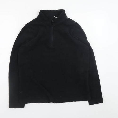 TOG24 Black Fleece 1/4 Zip Pullover Sweatshirt Teens Size 164