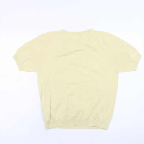 Uniqlo Women’s Beige Short Sleeve Crew Neck Knit Jumper Size S