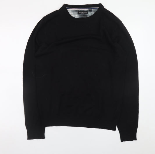 Brave Soul Men's Black L Pullover Jumper Crew Neck Knit