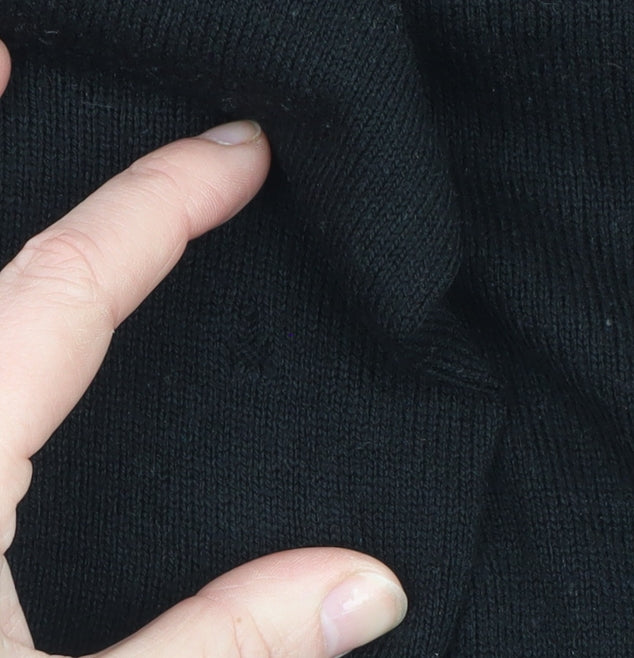 Brave Soul Men's Black L Pullover Jumper Crew Neck Knit