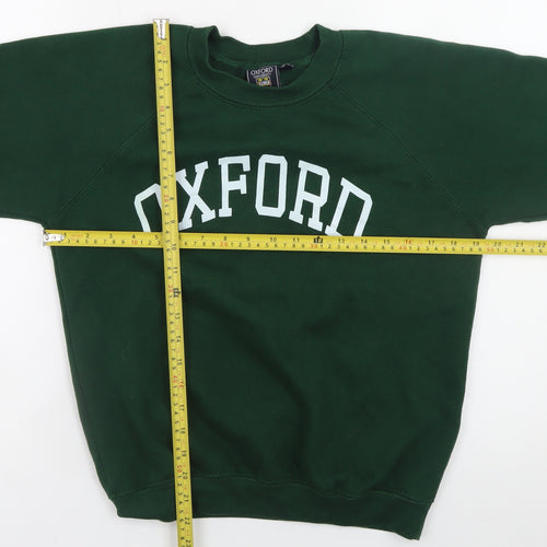 Oxford University Girls Green Pullover Sweatshirt 12-13 Years Fleece Logo