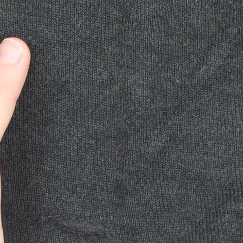 Ted Baker Mens Black 7XL 1/2 Zip Wool Blend Jumper