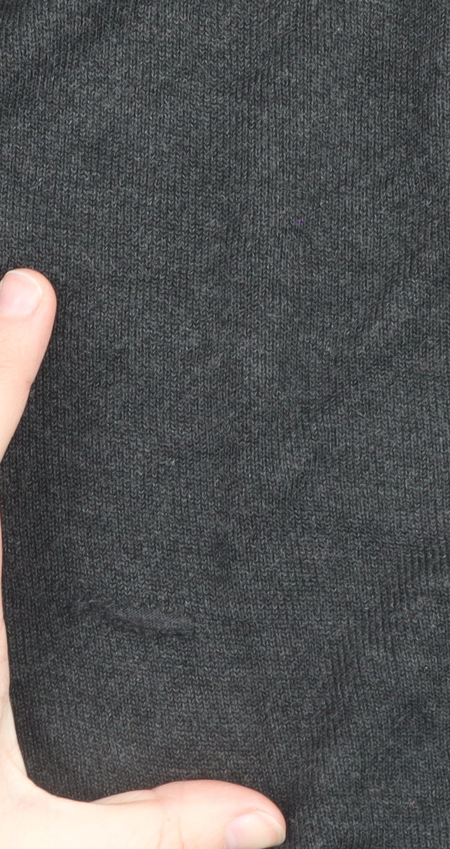 Ted Baker Mens Black 7XL 1/2 Zip Wool Blend Jumper