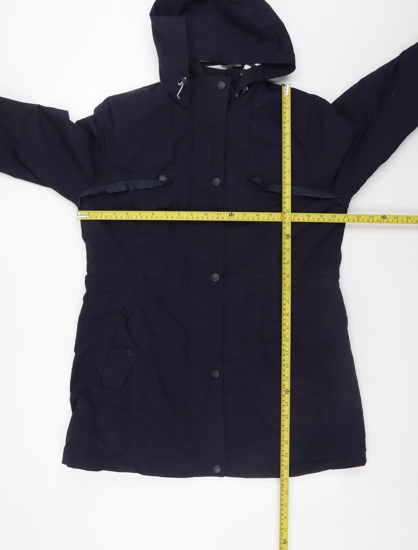 Marks and Spencer Women's Navy Hooded Parka Coat UK 14