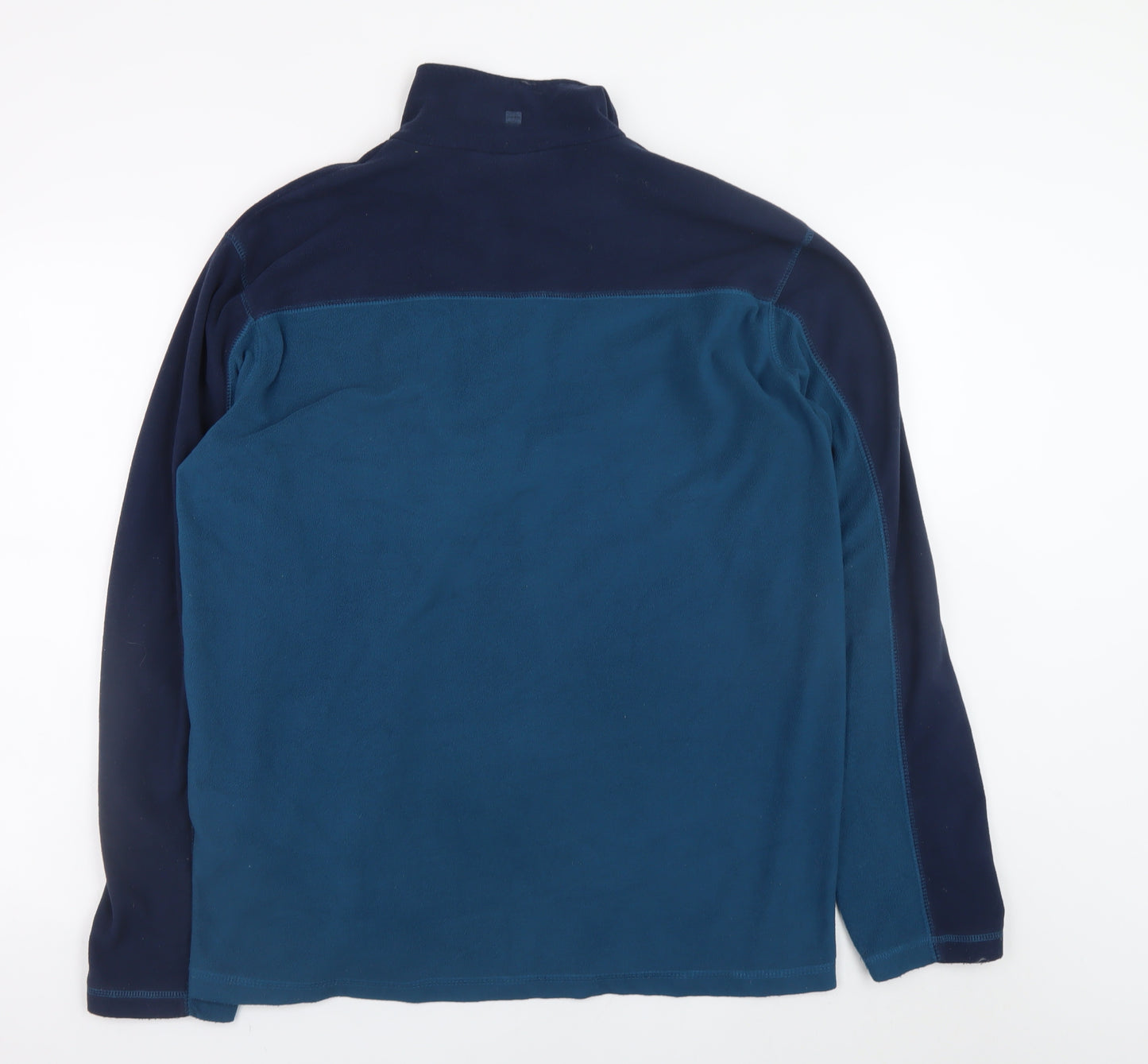 Mountain Warehouse Men’s Blue 1/2 Zip Fleece Pullover Sweatshirt L