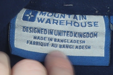 Mountain Warehouse Men’s Blue 1/2 Zip Fleece Pullover Sweatshirt L