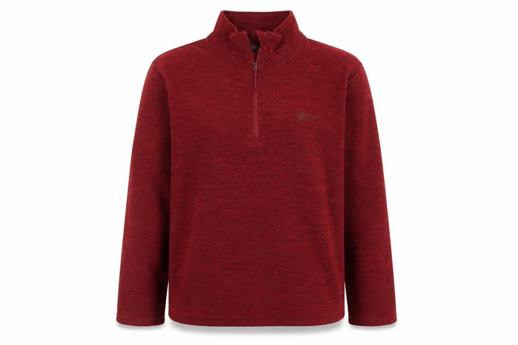 Hi Gear Men's Red XL 1/4 Zip Fleece Jacket Outdoor Hiking Top