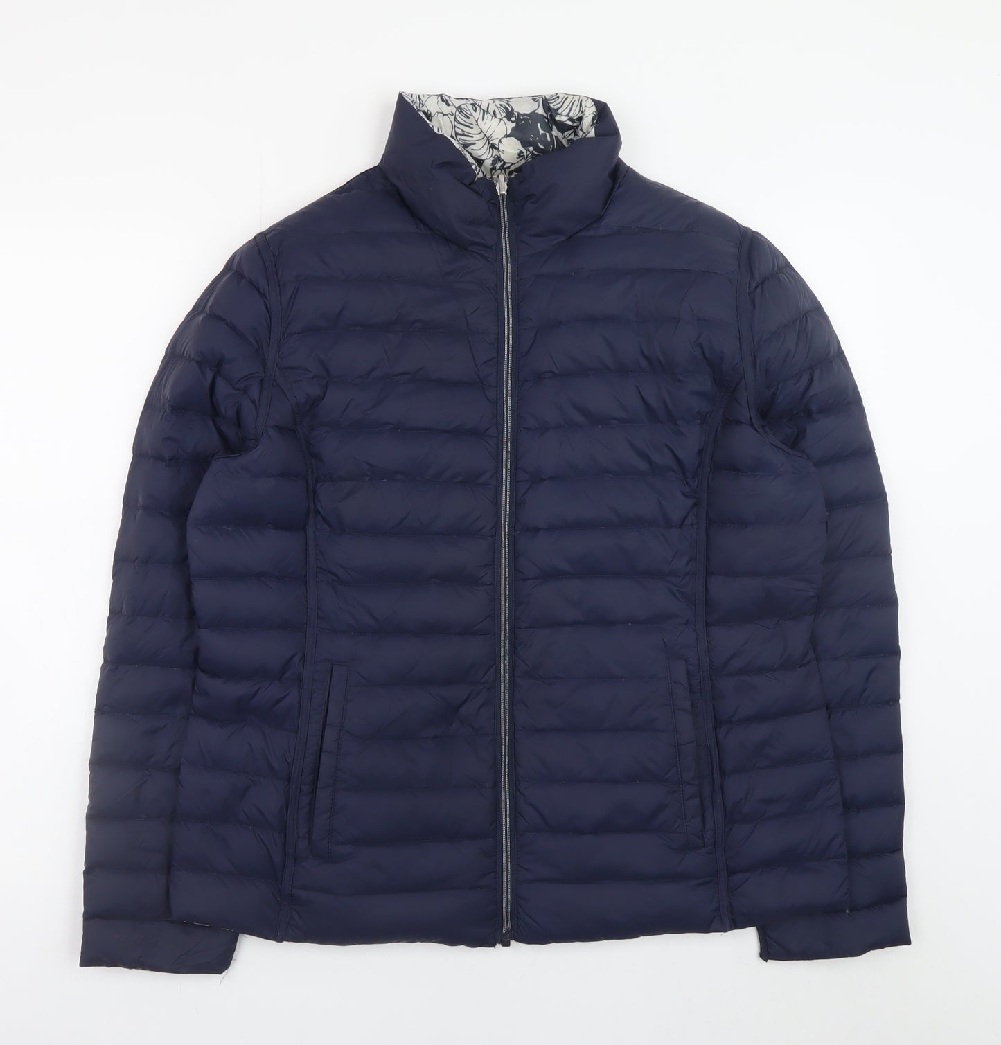 Frandsen Women's Blue Quilted Down Puffer Jacket Size 14