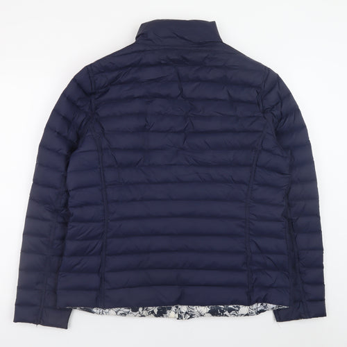 Frandsen Women's Blue Quilted Down Puffer Jacket Size 14