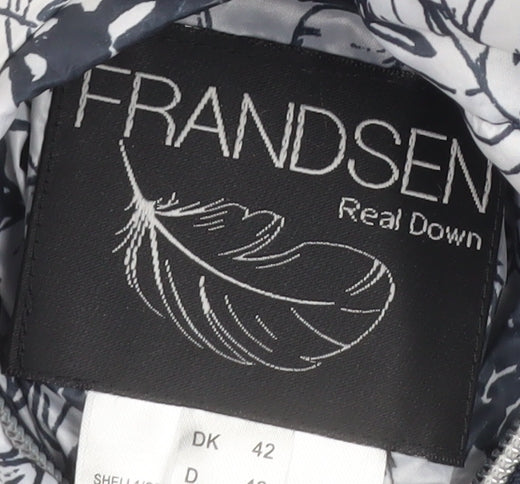 Frandsen Women's Blue Quilted Down Puffer Jacket Size 14