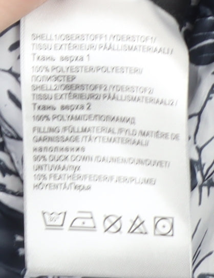 Frandsen Women's Blue Quilted Down Puffer Jacket Size 14