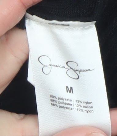 Jessica Simpson Womens Multicoloured Stripe Ribbed Pullover Jumper Medium