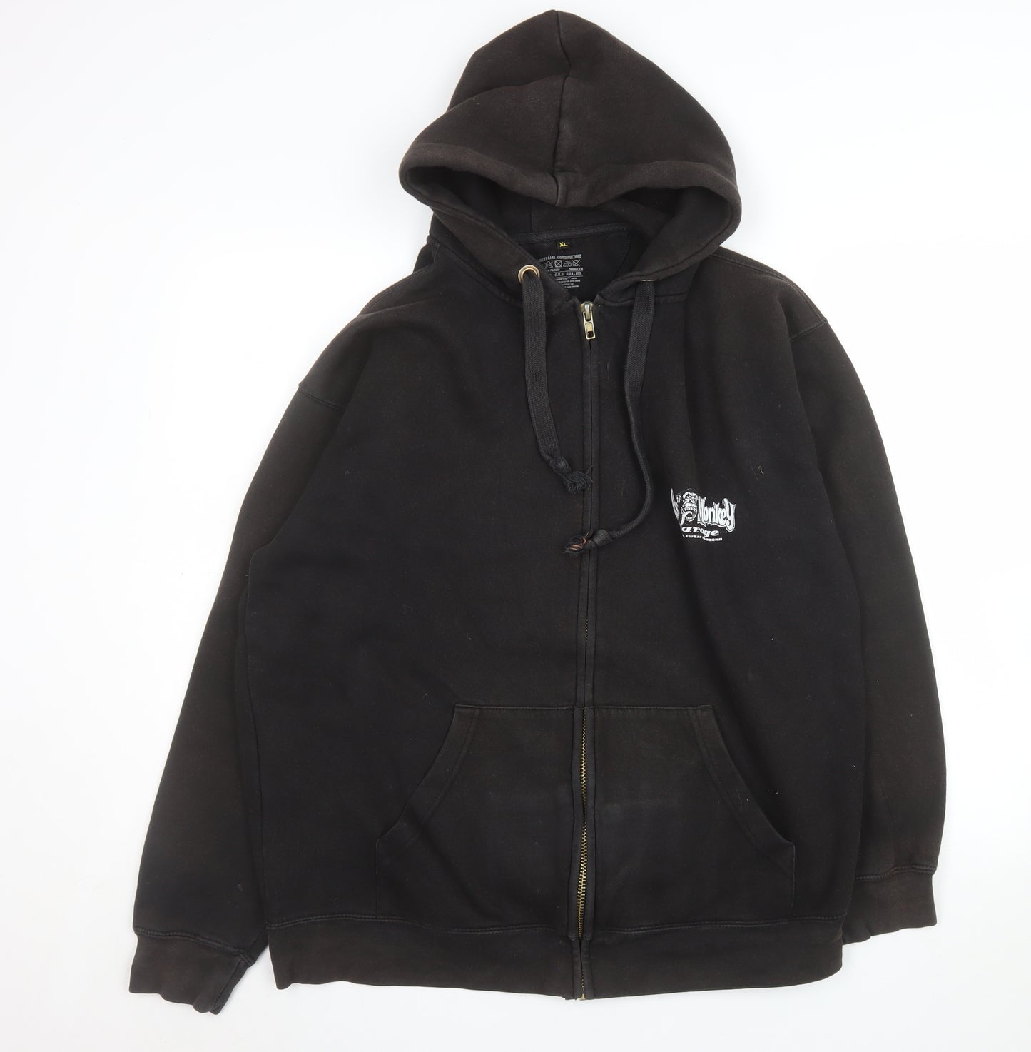 Gas Monkey Garage Men's Black XL Hooded Full Zip Jacket