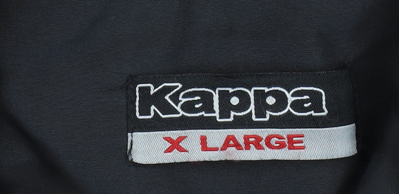 Kappa Men’s Black XL Long Lined Winter Parka Coat