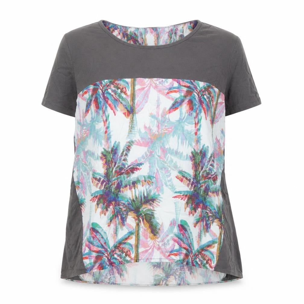 Thought Women’s Multicoloured Tropical T-Shirt Size 10 Cotton Blend