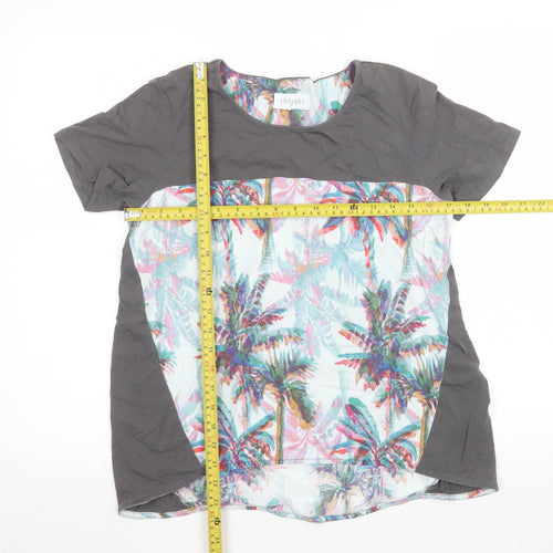 Thought Women’s Multicoloured Tropical T-Shirt Size 10 Cotton Blend