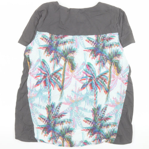Thought Women’s Multicoloured Tropical T-Shirt Size 10 Cotton Blend