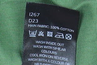 Very Womens Green Basic Sleeveless Cotton T-Shirt Size 12