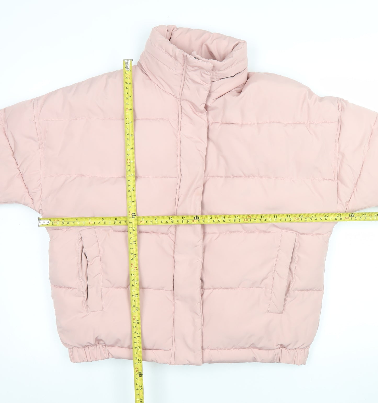 Light Before Dark Womens Pink XS Puffer Jacket Quilted Polyester
