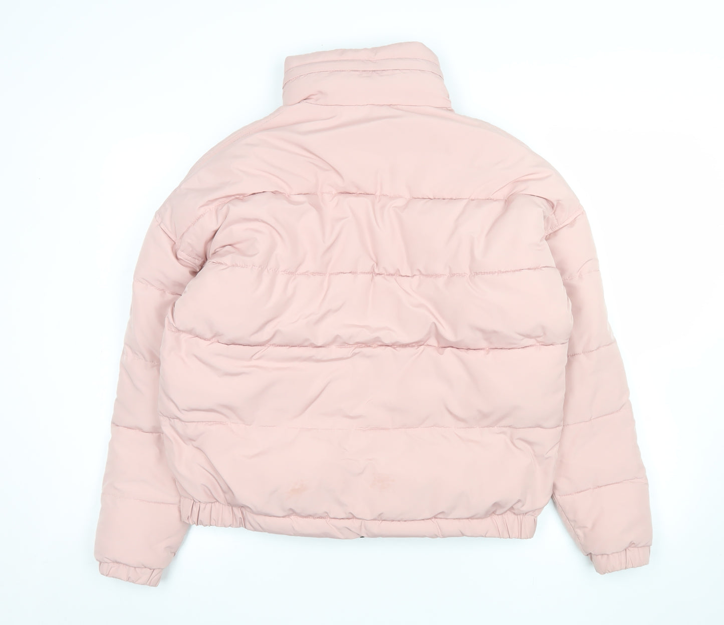 Light Before Dark Womens Pink XS Puffer Jacket Quilted Polyester