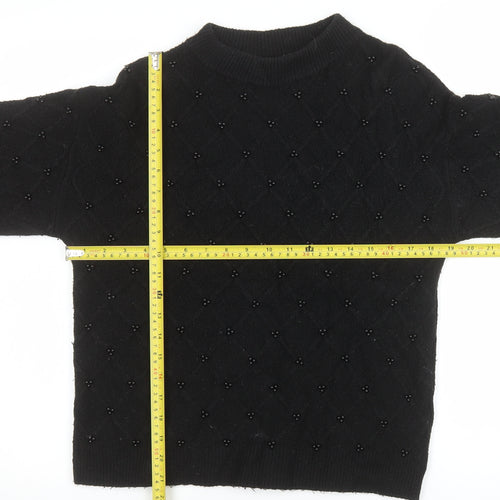 Marks and Spencer Women’s Black Beaded Pullover Jumper Size S