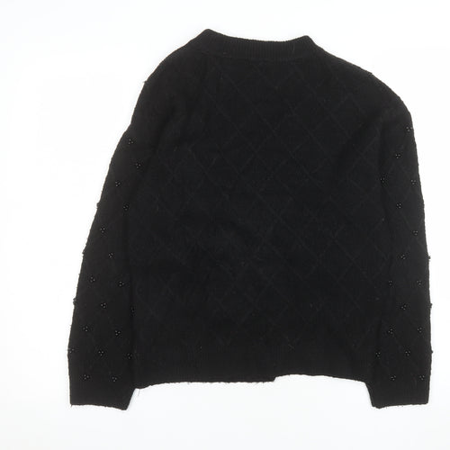 Marks and Spencer Women’s Black Beaded Pullover Jumper Size S