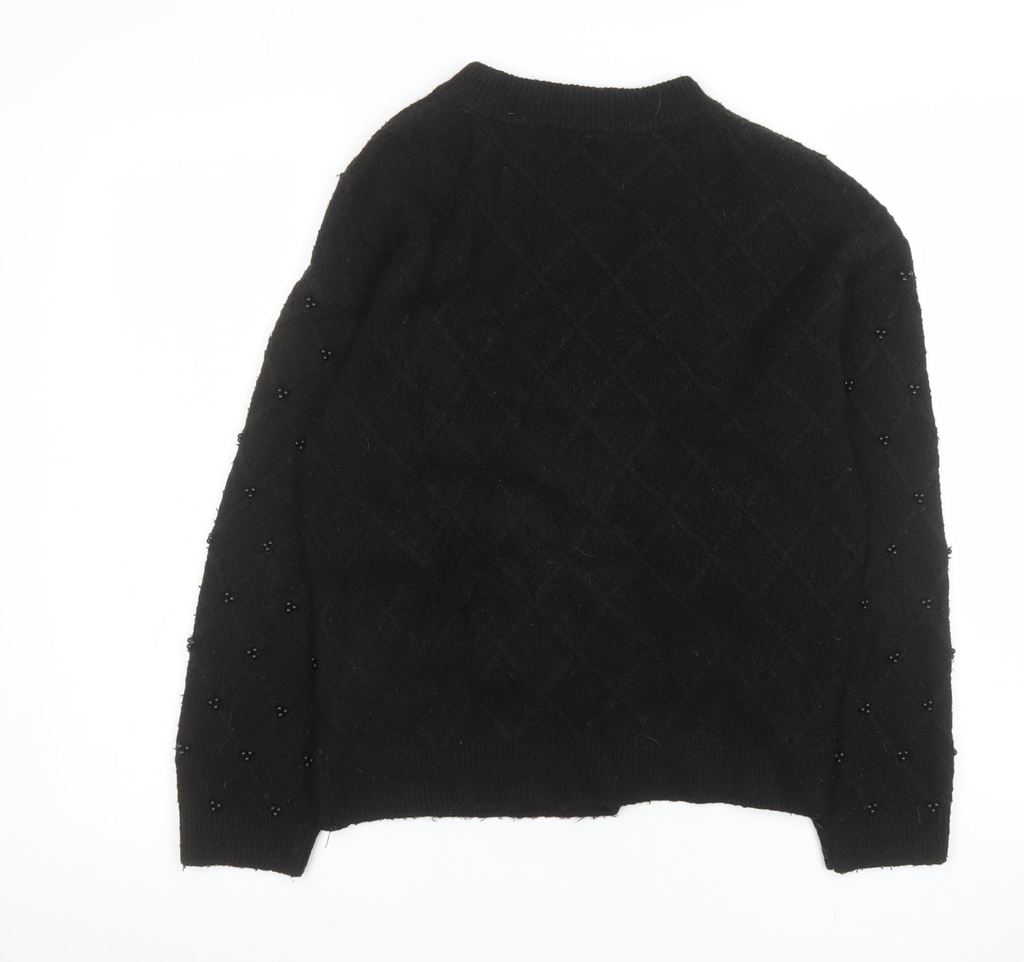Marks and Spencer Women’s Black Beaded Pullover Jumper Size S