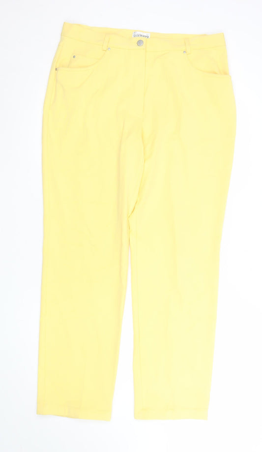 Golléhaug Women’s Yellow Classic Stretch Trousers Size 16