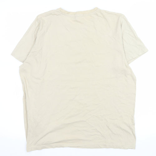 PrettyLittleThing Women's Beige Dragon Graphic T-Shirt Size S
