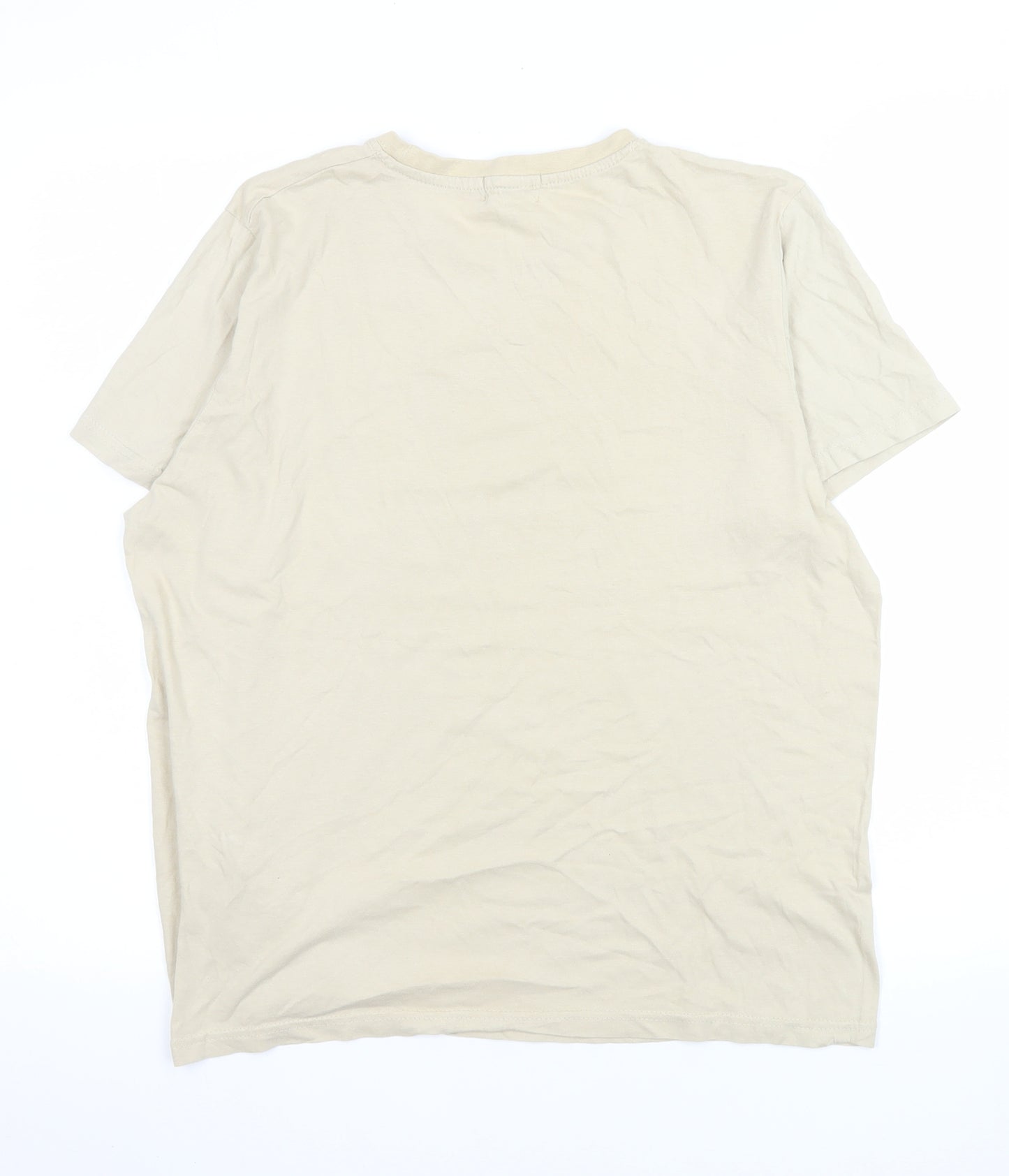 PrettyLittleThing Women's Beige Dragon Graphic T-Shirt Size S