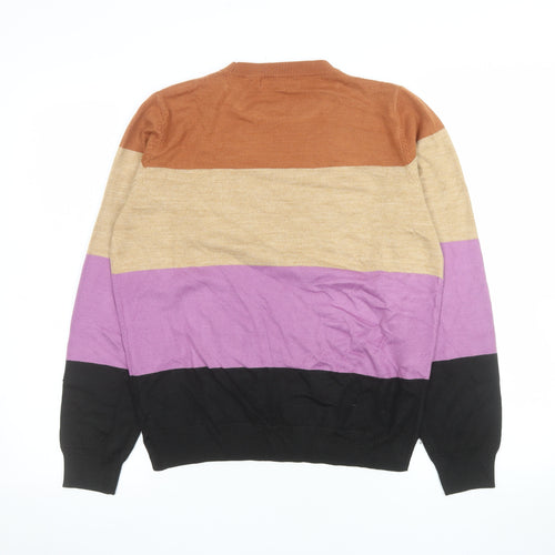 Marks and Spencer Women's Multicoloured Striped Jumper Size 12