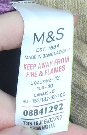 Marks and Spencer Women's Multicoloured Striped Jumper Size 12